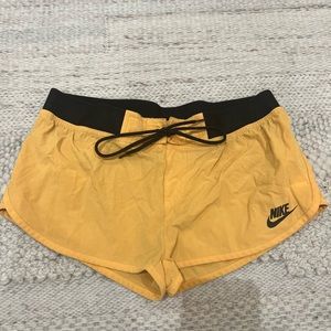 Yellow Orange Nike Athletic Shorts Workout